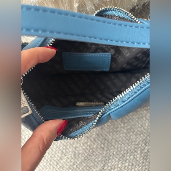 Steve Madden Quilted Chain Strap Shoulder Bag Blue – Brand New with Tags - Picture 2 of 7